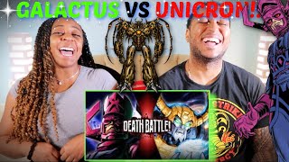 Death Battle! Galactus VS Unicron (Marvel Comics VS Transformers) REACTION!!!