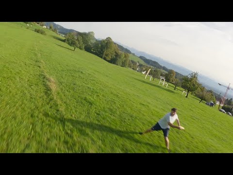 Drone Disc Golf Shot