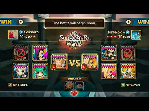 PinkRoid vs Seiishizo. SWC2021 EUROPE CUP Semifinals (BO5) - Summoners War