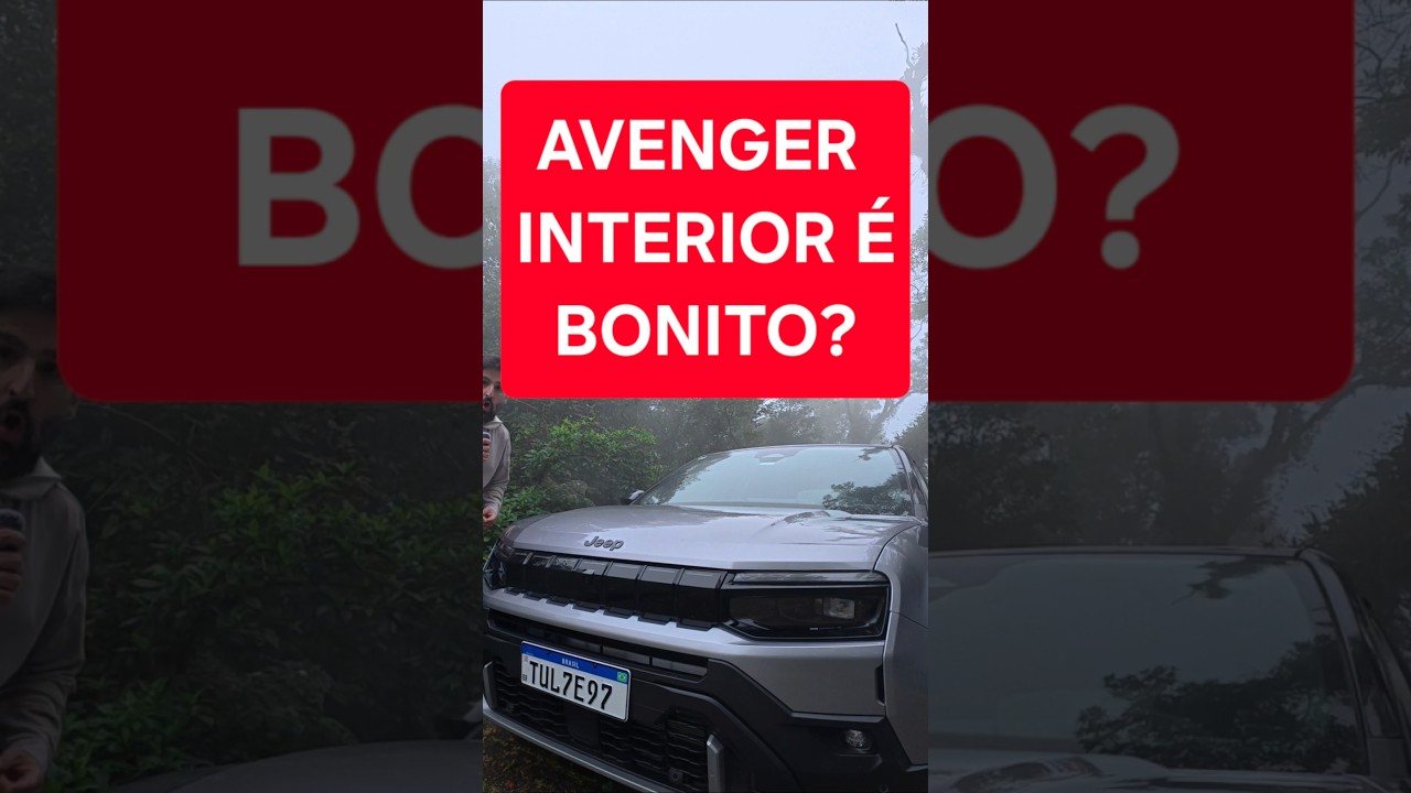 JEEP AVENGER PAINEL DE INSTRUMENTOS MUITO SIMPLES?