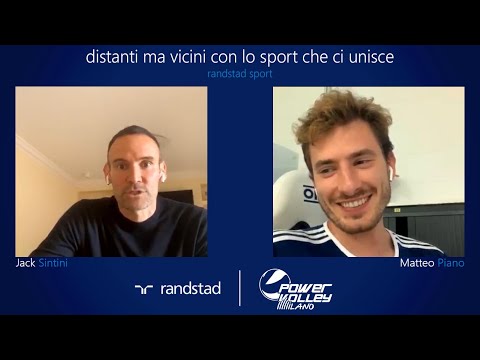 Powervolley Milano, Matteo Piano con Jack Sintini per randstad sport