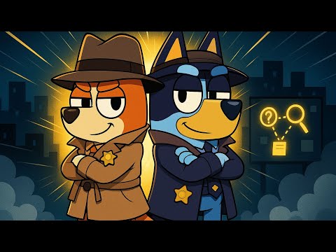 🔥🕵️‍♂️ Bluey : Detective Duo Cracks A Secret Case | Bluey Funny Animation