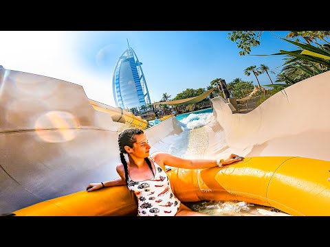 Waterslides at Wild Wadi Dubai 🌴 (near Burj Al Arab)