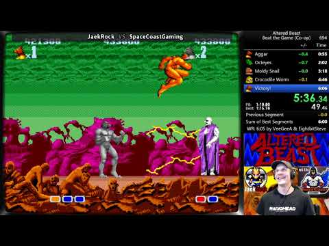 Altered Beast Co-op 6:00 Speedrun