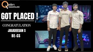 We are proud to announce that our student has successfully got placed in an IT company.