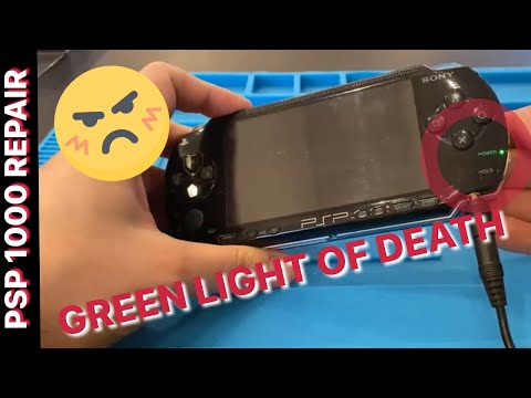 PSP 1000 REPAIR 💚 - Green Light of Death: Teardown und Reparaturversuch 🔧