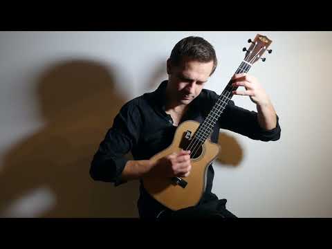 Kala KA-SSEBY-B-CE Solid Spruce Striped Ebony Baritone Acoustic-Electric Ukulele image 16