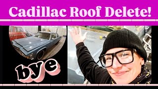 Cadillac Vinyl Top and Foam Removal
