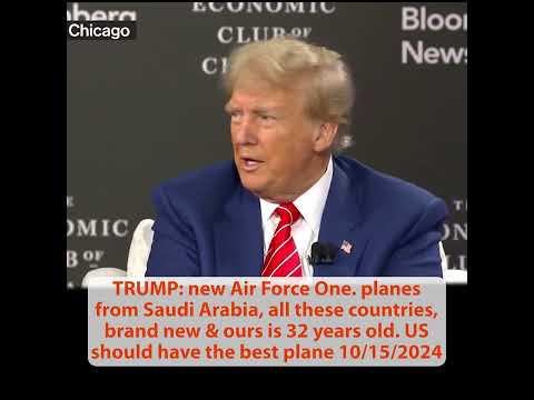 Bloomberg News: Kamala has declined interview; TRUMP: We should have a new Air Force One