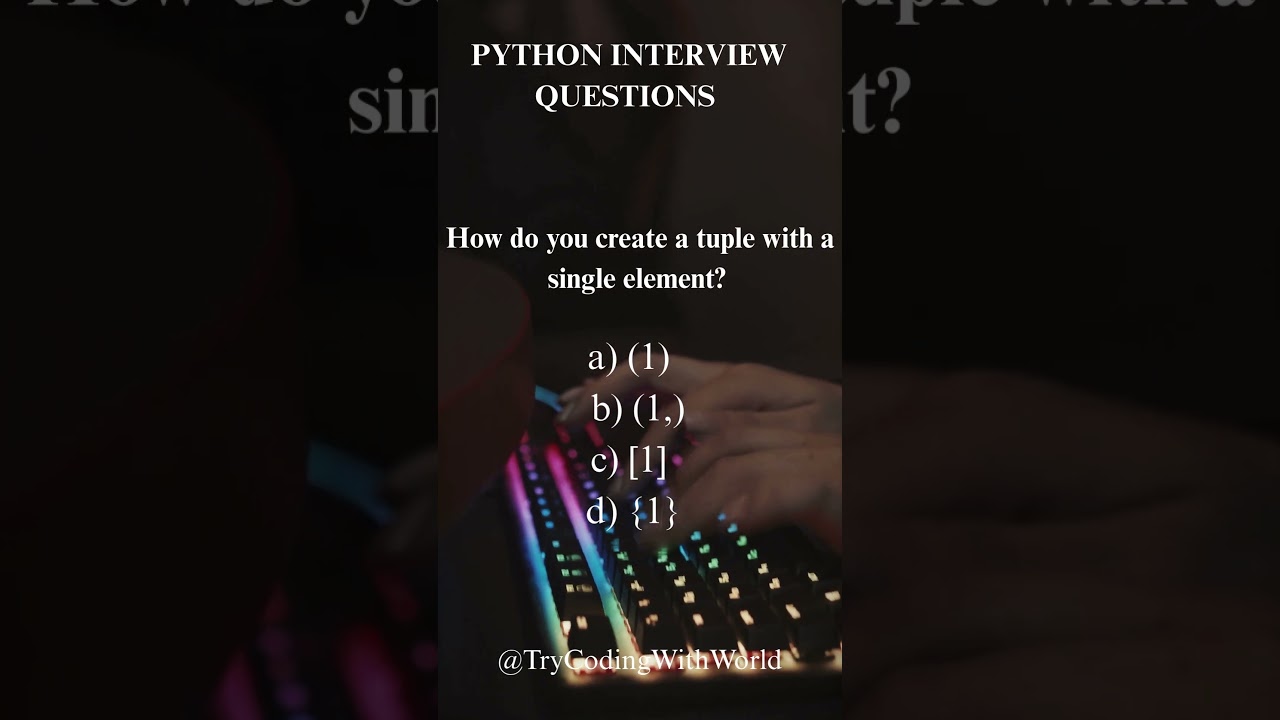 🚀 Python Quiz: Tuple or Not? #coding #pythonprogramming #codenewbie #python #developer #programming