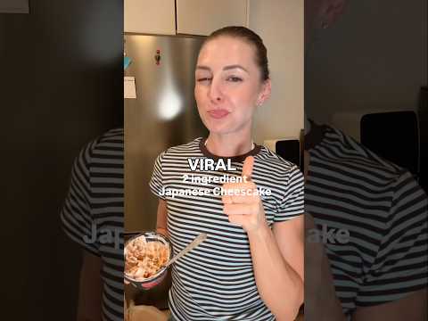 Viral 2 ingredient Japanese Cheesecake
