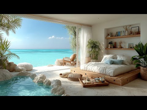 Beachfront Paradise Mansion Tour | AI Architecture | Coastal ASMR Luxury