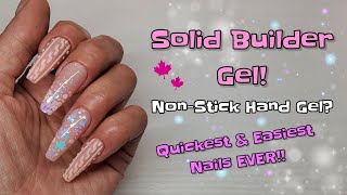 PINK AUTUMN NAILS | SOLID BUILDER GEL NON-STICK HAND GEL? USING STILETTO DUAL FORMS | VARNAIL