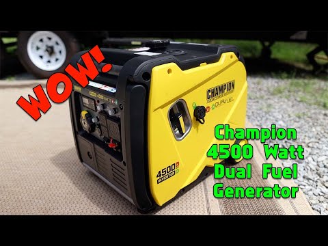 #68 Champion Dual Fuel 4500 Watt Inverter Generator. Unboxing, setup, and review. Best RV generator?