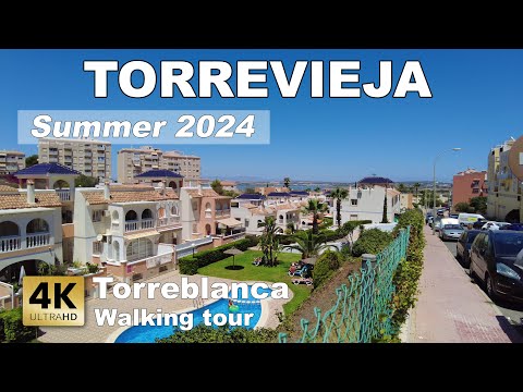 Torreblanca - Torrevieja, Spain | Costa Blanca - Walking tour [4k 60 fps]