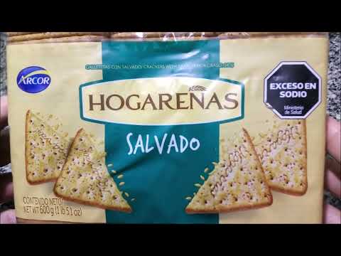 Hogareñas Salvado Galletitas Crackers - Masitas Arcor - Bagley - Sin Grasa Animal