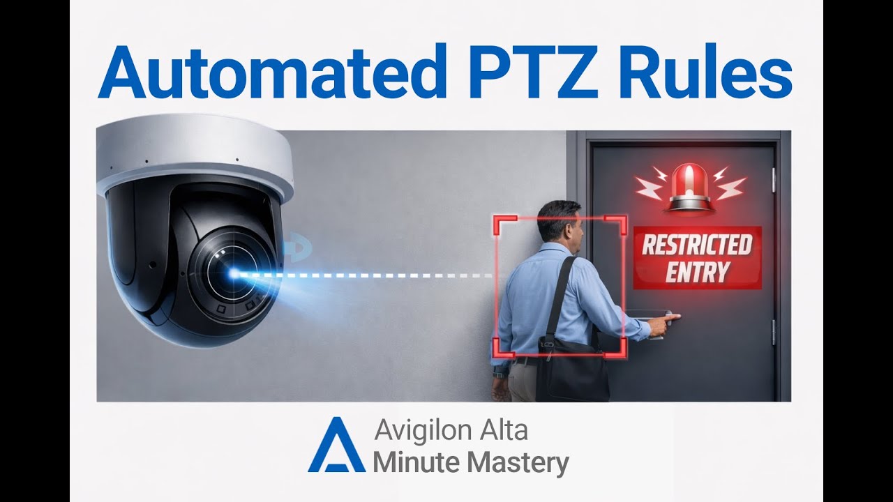 Minute Mastery: How automate PTZ based on rule triggers in Alta Video