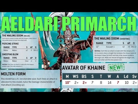 AVATAR HIGHEST DAMAGE OUTPUT in Warhammer 40K? UN-KILLABLE? Full Rules Revealed Stats Weapons more