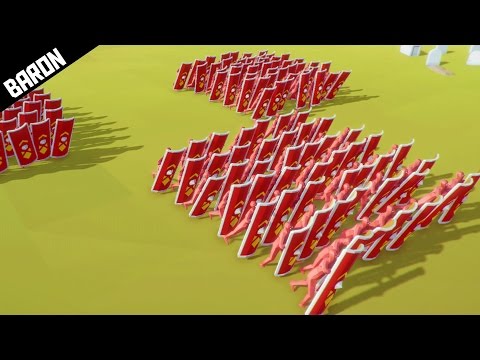 TESTUDO Shield Wall vs ARCHERS & Cannons! (Totally Accurate Battle Simulator)