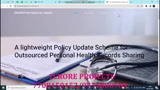 A Lightweight policy update scheme for outsourced personal health records sharing