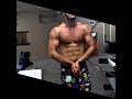 young bodybuilder training some back