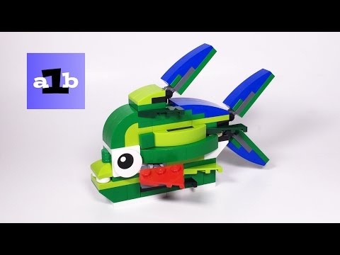 LEGO CREATOR 31031 Rainforest Animals 3-in-1 Tropical Fish Time Lapse Build