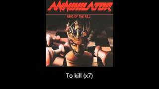 Annihilator - Hell Is a War (Lyrics)