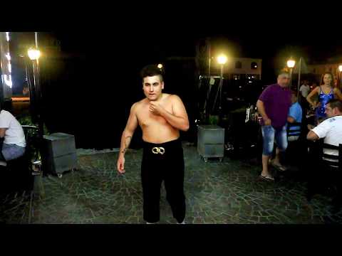 Stavros Flatley at Fat Mama's Restaurant, Paphos, Cyprus on 7 September 2014