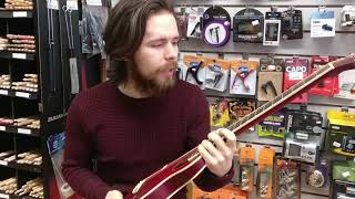 Video thumbnail for Washburn Rover travel guitar quick demo. by Music Minds