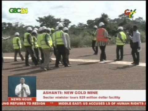 Ashanti Region; new $35 million gold mine, the second largest in the region
