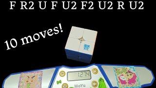 Five very easy sub2 Rubik cube scramble 2×2 by sctimer!!! But one already forget the solution