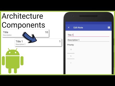Room ViewModel LiveData RecyclerView MVVM Part 1 WHAT ARE ANDROID ARCHITECTURE COMPONENTS