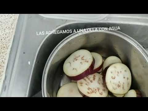 Ricas Berenjenas en salsa de coco. #Cocinandoconvelis #Berenjenasconco