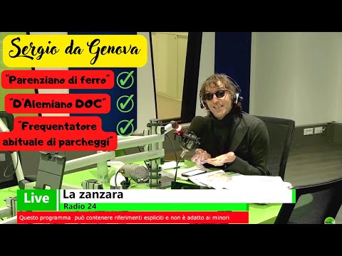 A "La Zanzara" IL SIG. SERGIO DA GENOVA, "PARENZIANO DI FERRO" ATIPICO" - 25.01.2022