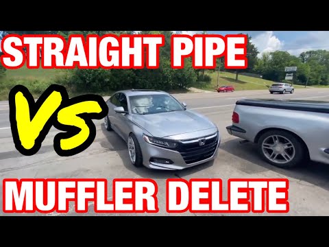 Thumbnail for Honda Accord 2.0L TURBO: MUFFLER DELETE Vs STRAIGHT PIPES! by Honda Accord