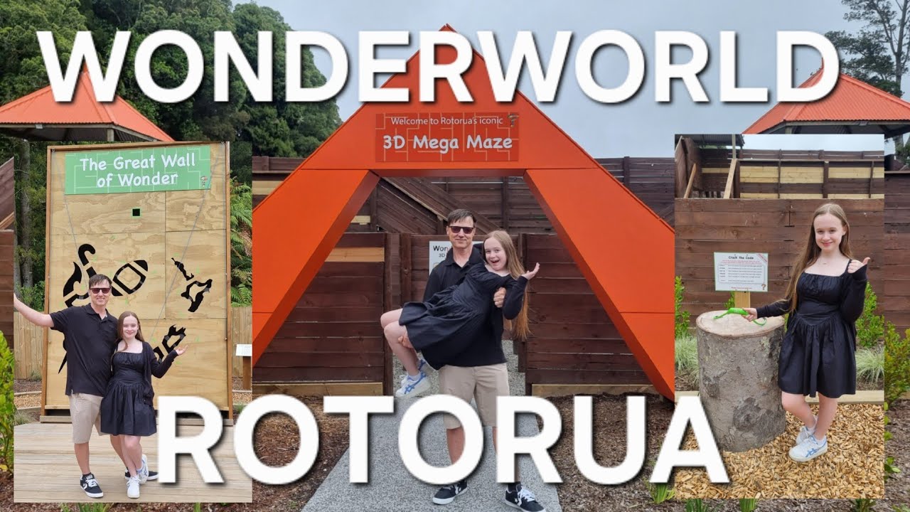 A family spends a day at Wonderworld aMAZEment Park.