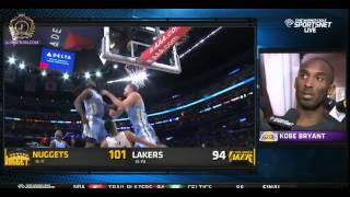 Kobe Bryant Post game interview - Lakers vs Nuggets