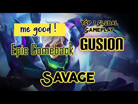 Top Global Gusion Savage |Gameplay by |•R3 Me Good!'•|