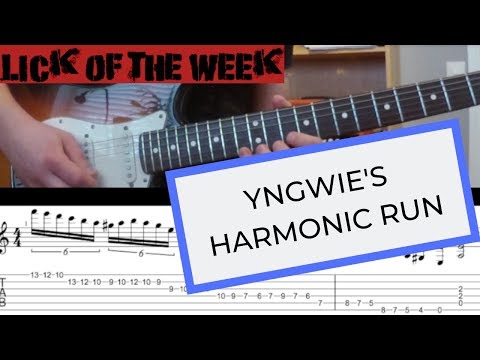 Yngwie harmonic minor run | Lick of the week #9