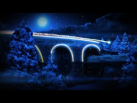 Animated Christmas Card Template - Illuminated Xmas Village