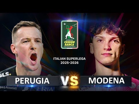 Perugia vs Modena | Italian Volleyball SuperLega 2025/2026