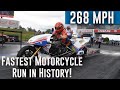 FASTEST motorcycle run in drag racing history made by Larry 