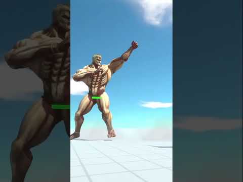 ARBS Shorts｜ Armored Titan vs Knockout Artist Gorilla #animalrevoltbattlesimulator #arbsshorts