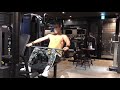 【筋トレ】Vol.146【背中】シーテッドロウ!大円筋だけ👈😁 絞った時に大円筋が浮き上がりますように🙏w