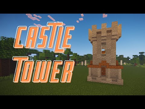 Captain Bash - Minecraft : How to Build a Castle Tower [TUTORIAL]