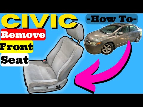 Honda Civic How to Remove Front Seat Removal Take Out Drivers 2006 2007 2008 2009 2010 2011 Removing