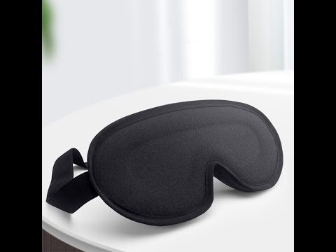 Маска для сна 3D Sleep Eye Mask Повязка на глаза для женщин и мужчин Черная Беруши в подарок - фото 1 - id-p1653060847
