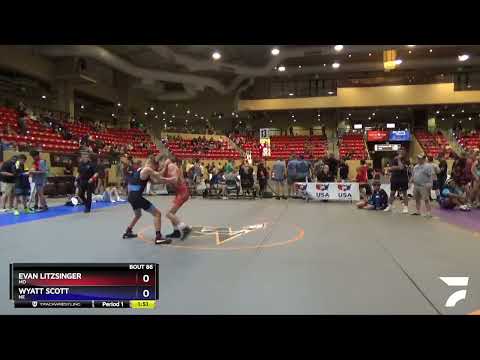 106 Lbs Champ. Round 1 - Evan Litzsinger, MO Vs Wyatt Scott, NE 1dd1