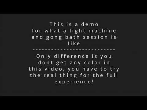 1 hour 🎧✨ Free Psychedelic Light Machine & Gong Bath session 🌌🎧