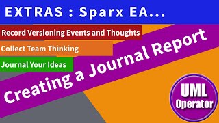 Creating a Sparx Journal Report